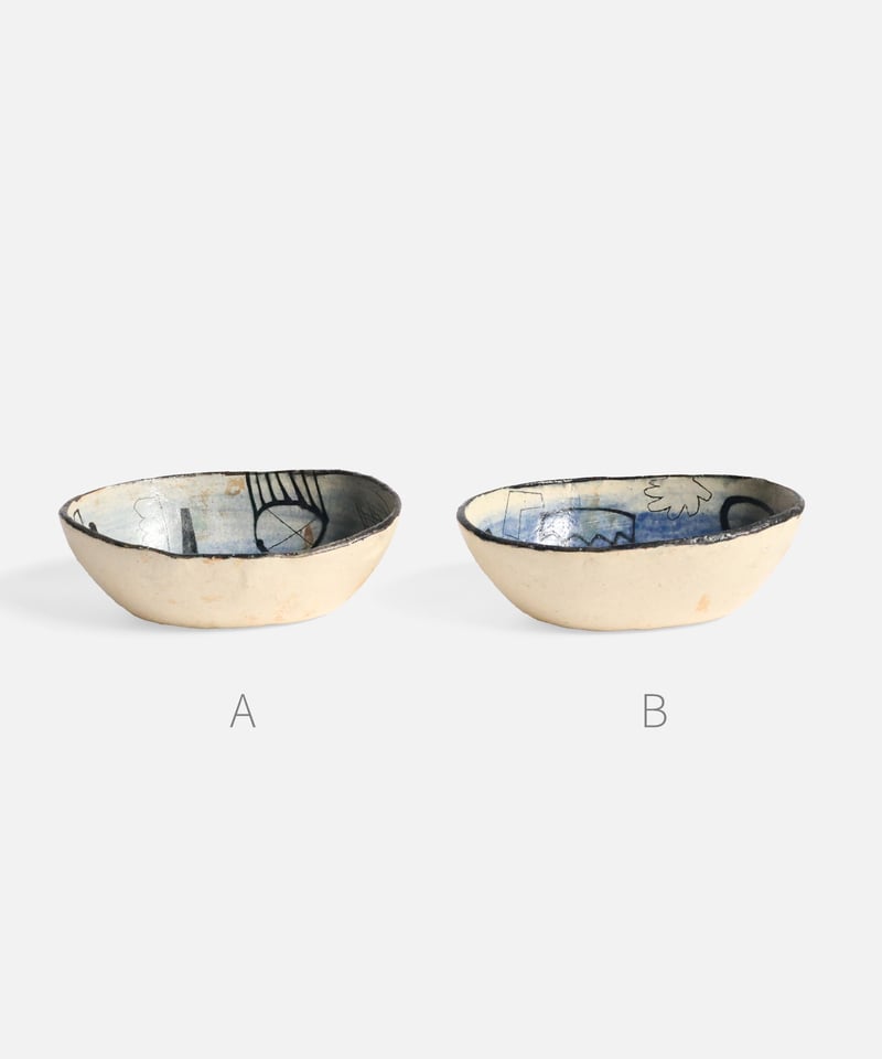 キムホノ オーバル深皿（青） | Dhal/DHAL DESIGN SHOP online s