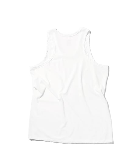 1027 Hard Twisted Bio Cutsew / Tank Top White