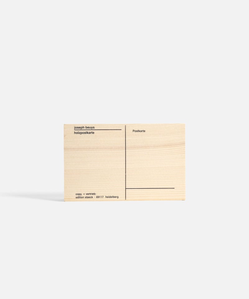 ヨーゼフボイス ポストカード | Dhal/DHAL DESIGN SHOP online s