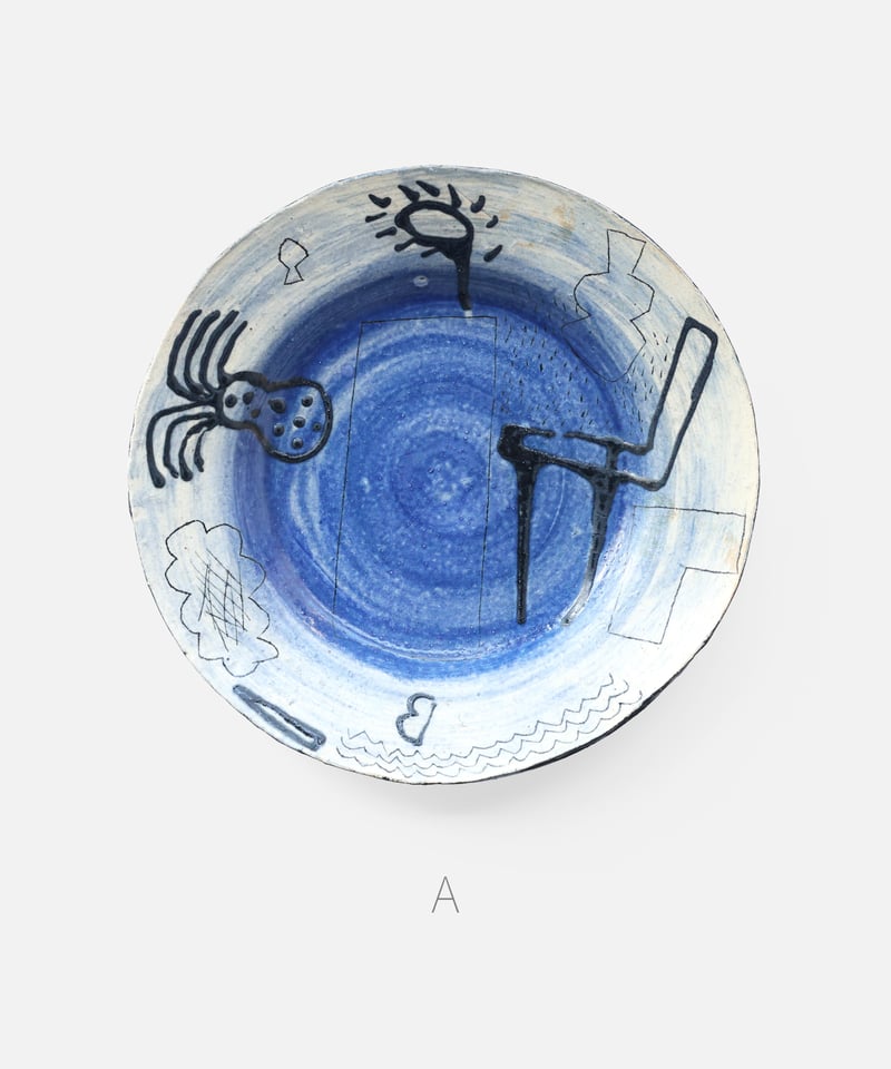 キムホノ 大皿（青） | Dhal/DHAL DESIGN SHOP online store