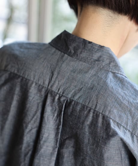 Dhal / C/Li CHAMBRAY SS Open Collar Shirt