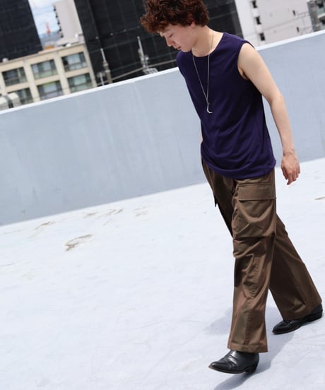 1027 Hard Twisted Bio Cutsew / No Sleeve Purple