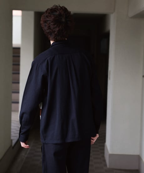 HEART ART×Dhal MATSURI  Open Collar Shirt