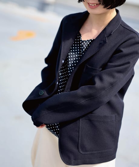 Dhal / DOUBLE FACE JERSEY Tallored Jacket