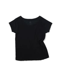 1027 Hard Twisted Bio Cutsew / Front Back Tee Black