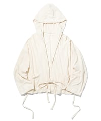 1027 Hard Twisted Bio Cutsew / Hooded Parka Cream