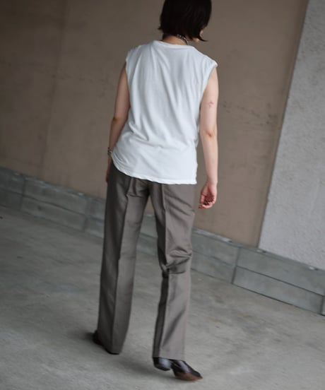 1027 Hard Twisted Bio Cutsew / No Sleeve White