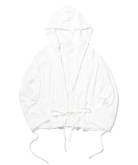 1027 Hard Twisted Bio Cutsew / Hooded Parka White
