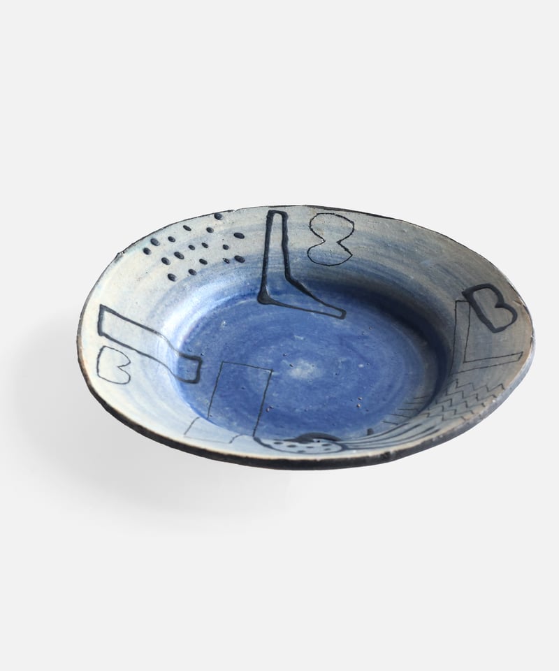 キムホノ 6寸皿（青） | Dhal/DHAL DESIGN SHOP online store
