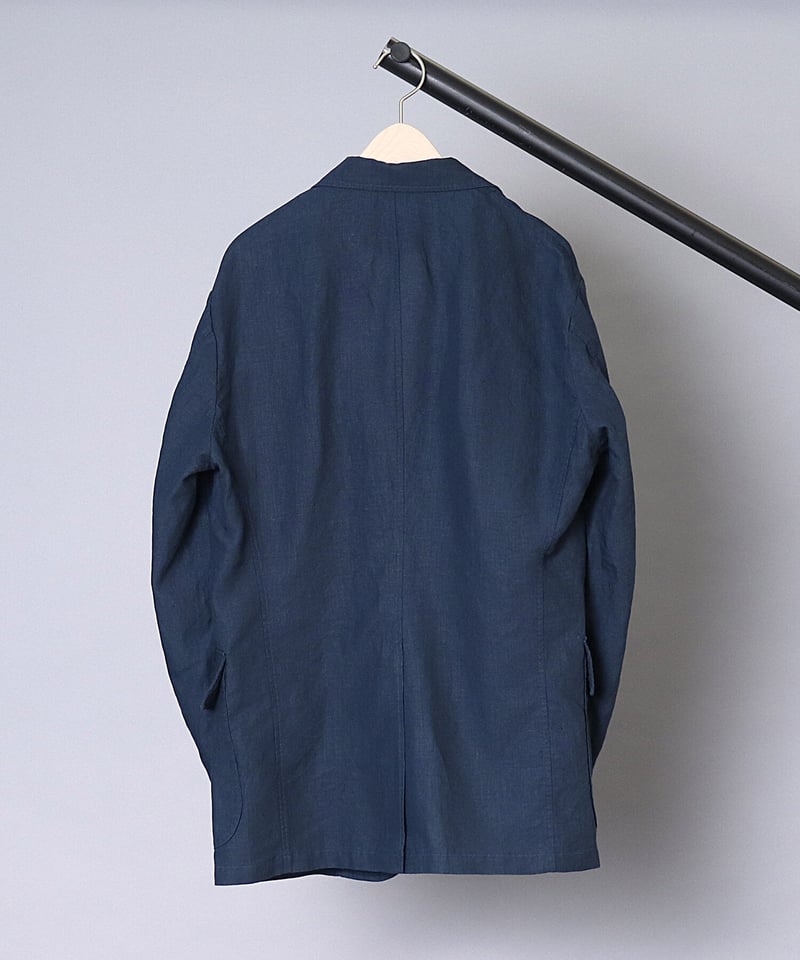 S H / エスエイチ 】 LINEN BLAZER SHIRT (NAVY) | AR...