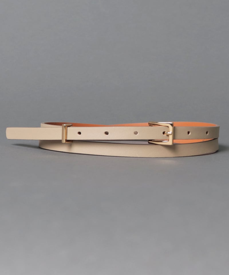 MAISON BOINET / メゾンボワネ 】 SKINNY BELT (BEIGE)