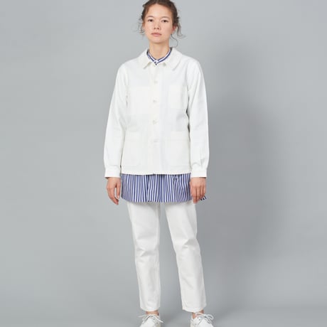 【 Le Sans Pareil / ルサンパレイユ 】 COTTON TWILL TRADITIONAL COVERALL femme (OFF)
