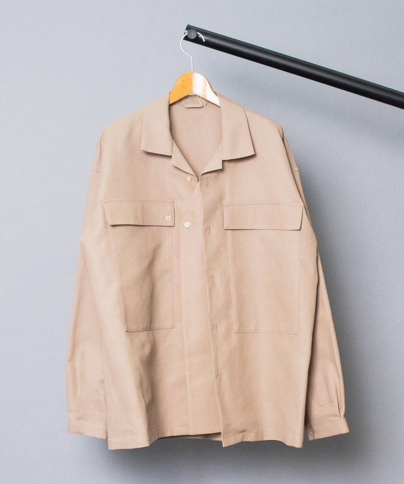 SEEALL / シーオール 】 OPEN COLLAR POCKET SHIRTS |