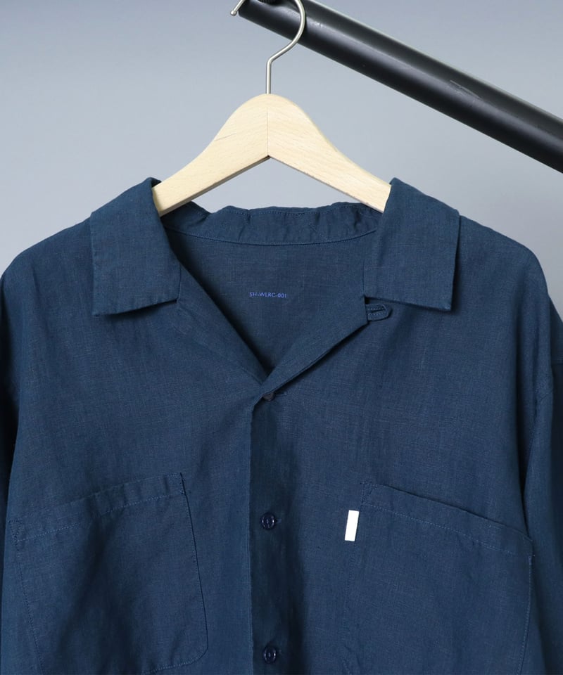 S H / エスエイチ 】 OPEN COLLAR LINEN SHIRT | ARTC...