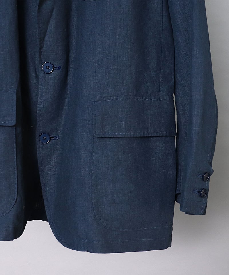 S H / エスエイチ 】 LINEN BLAZER SHIRT (NAVY) | AR...