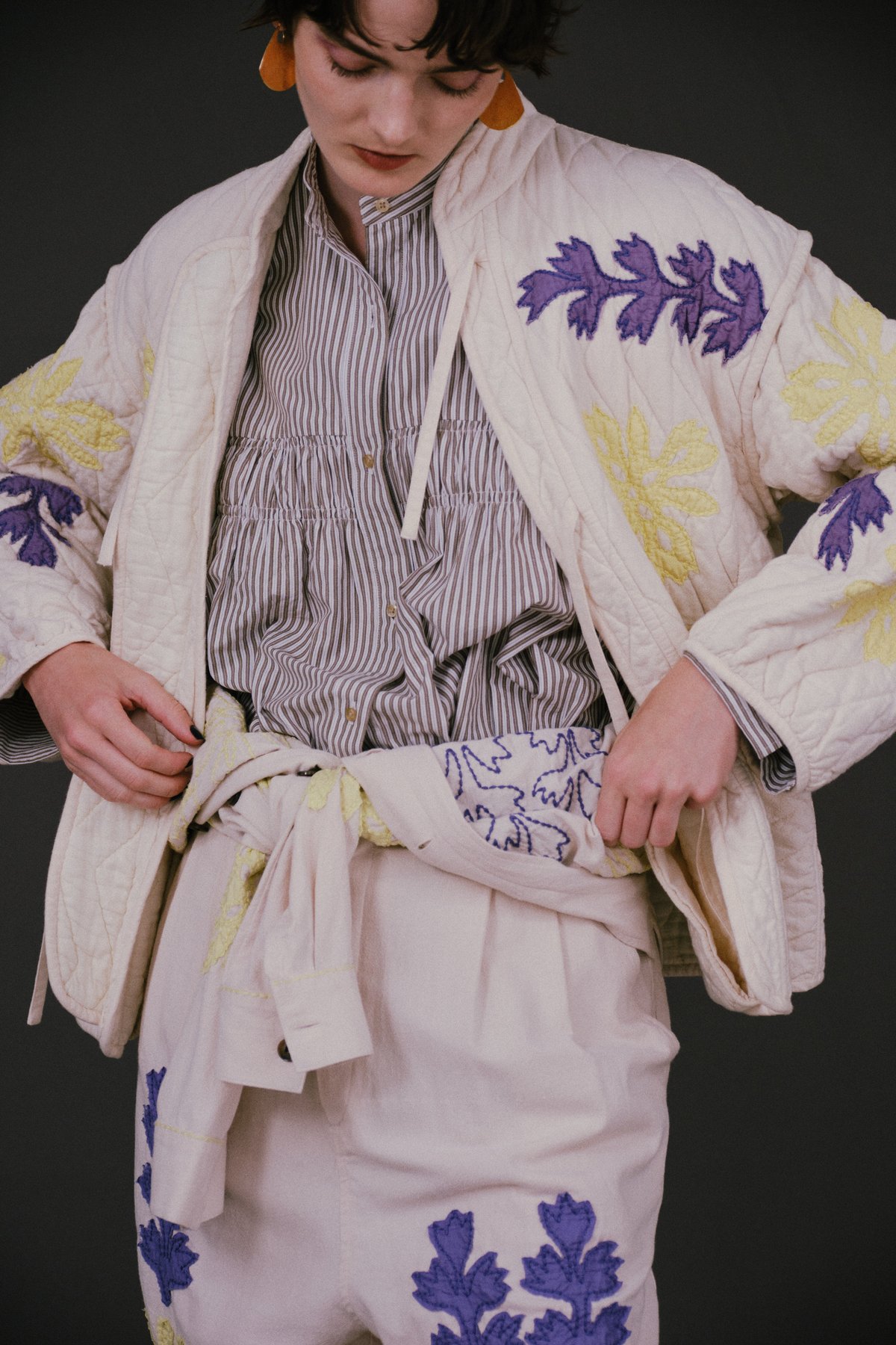 sara mallika / サラマリカ 】COTTON FLOWER PATCHWORK...