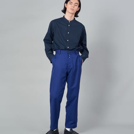 【 Le Sans Pareil / ルサンパレイユ 】 COTTON TWILL TRADITIONAL WORK PANTS homme (NAVY)