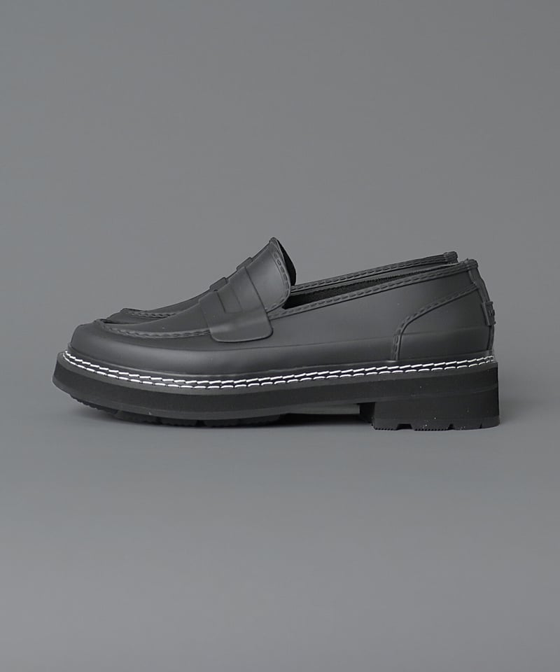 ハンター HUNTER WOMENS REF STITCH PENNY LOAFER （BLACK）-