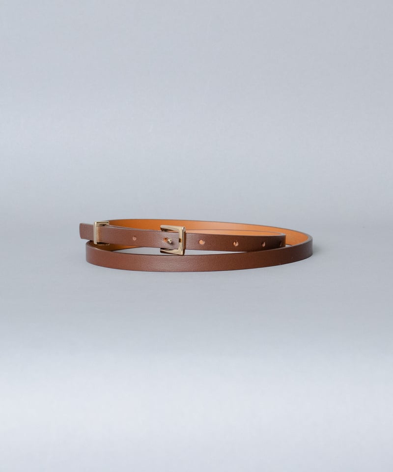 MAISON BOINET / メゾンボワネ 】 SKINNY BELT (D.BROWN...