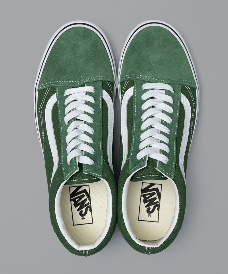 Vans dark sales green old skool