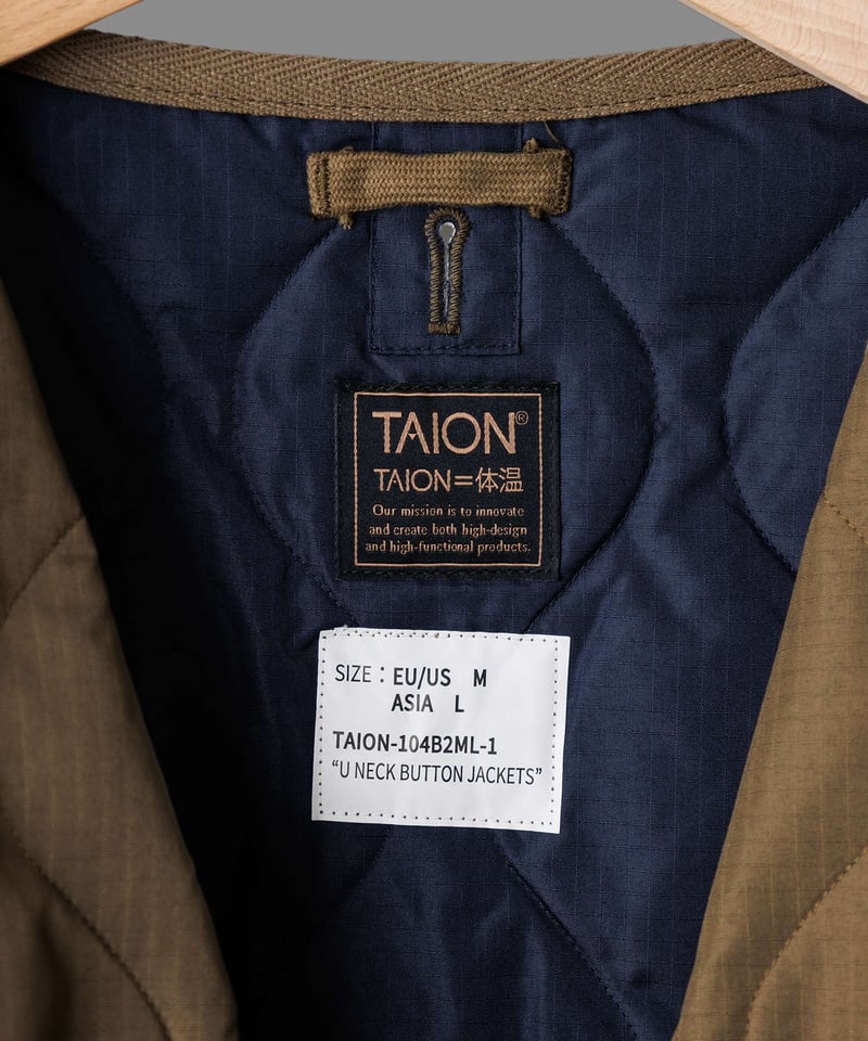 TAION / タイオン 】MILITARY CREWNECK DOWN JACKET (...