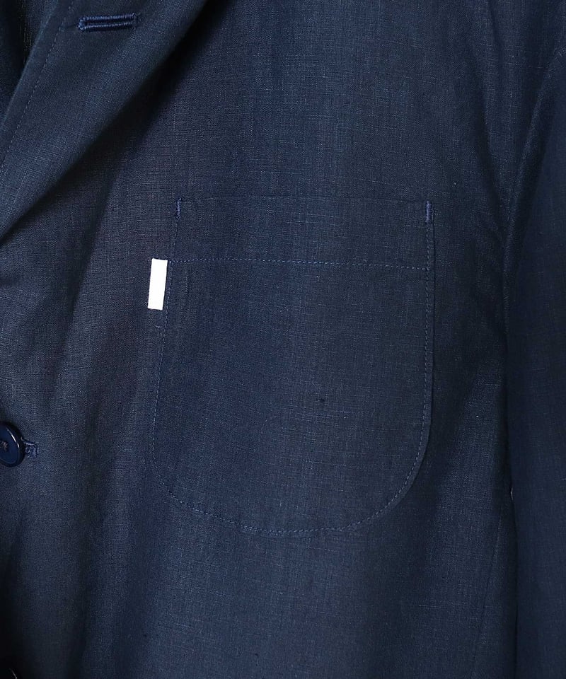 S H / エスエイチ 】 LINEN BLAZER SHIRT (NAVY) | AR...