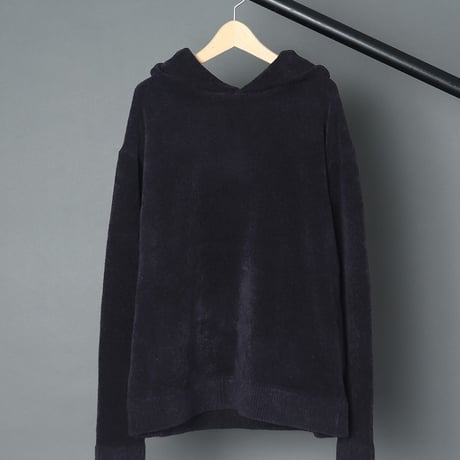 【 walenode / ウェルノード】 Organic cotton mole Hoodie sweater (NAVY)