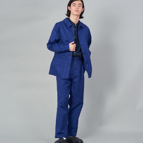 【 Le Sans Pareil / ルサンパレイユ 】 COTTON TWILL TRADITIONAL COVERALL homme （NAVY)