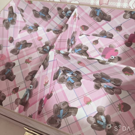 引き出し付き二段ボックス☆くま