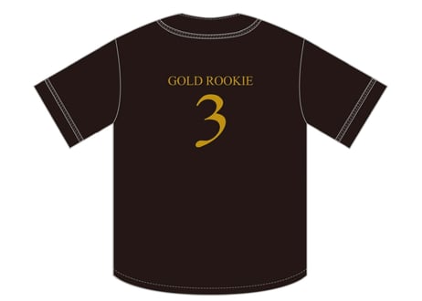 ベースボールTシャツ(GOLD ROOKIE)