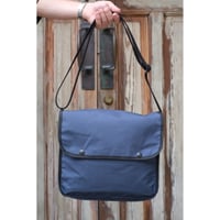 ”WAXED COTTON FIELD BAG” (NAVY)