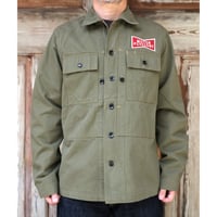 “A F A” GRUNTS JACKET (YARN-DYED OLIVE)