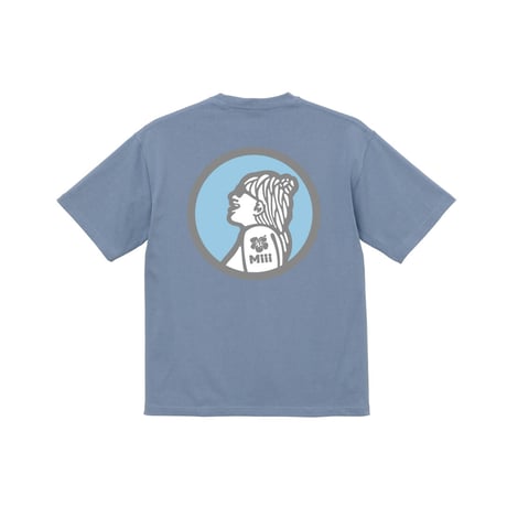 MiiiビッグシルエットTシャツ_AsidBlue