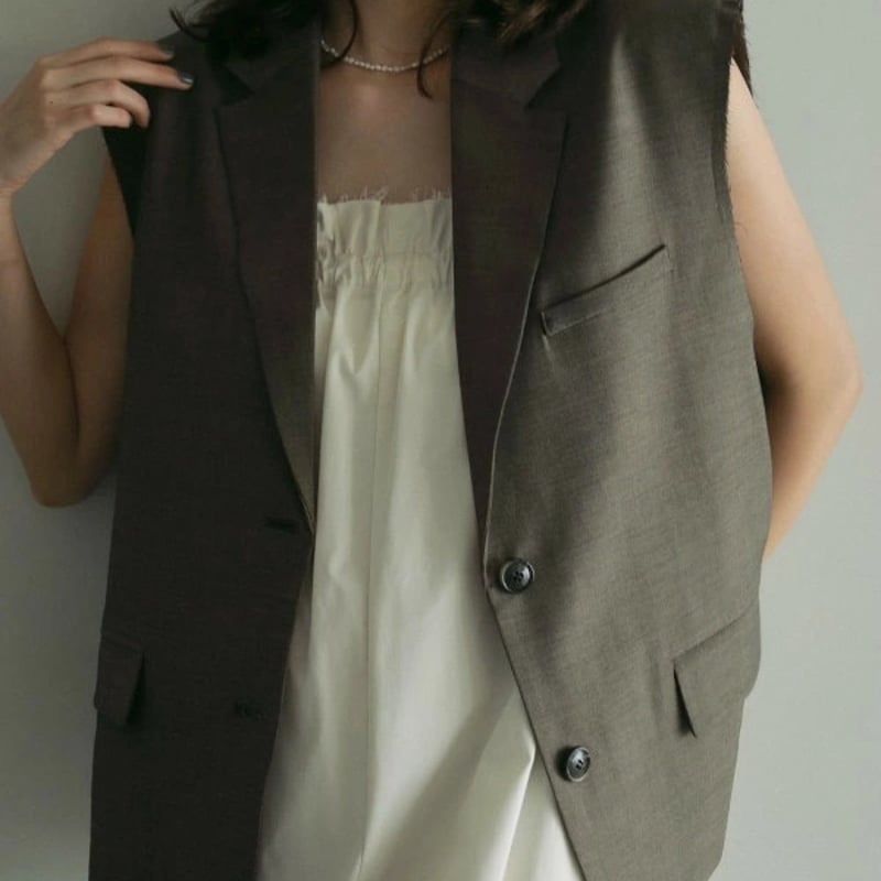 ànuke アンヌーク anuke Cutoff Over Vest カットオフオーバーベスト