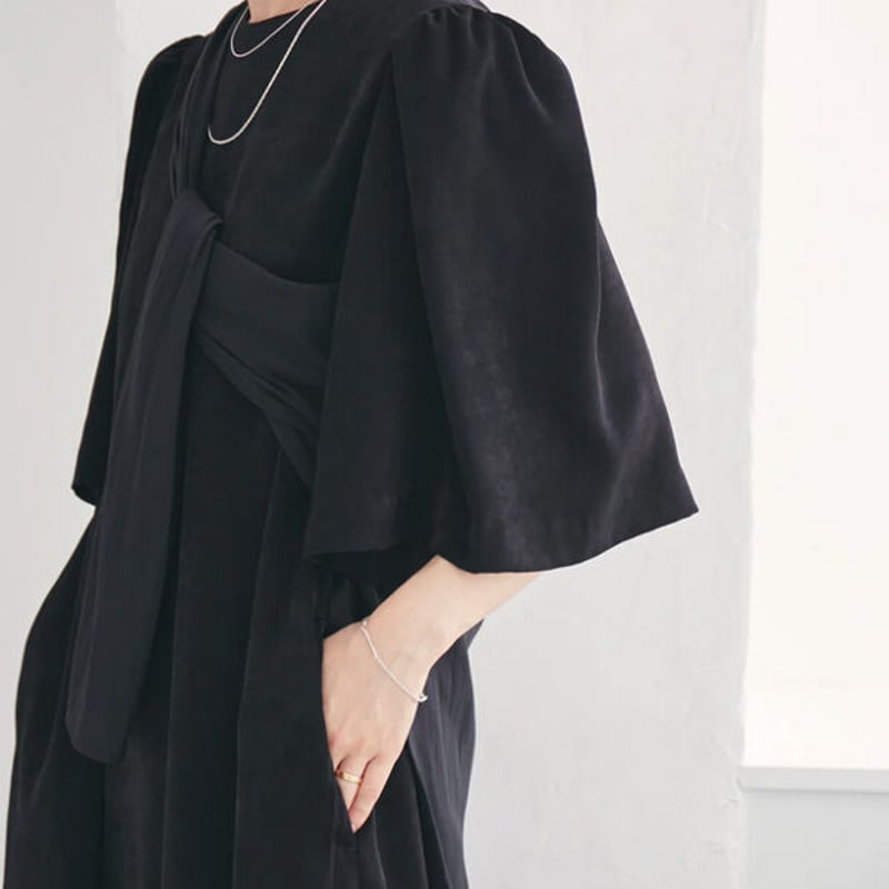 Hella ヘラ / VINTAGE SATIN COCOON DRESS ヴィンテージサテン