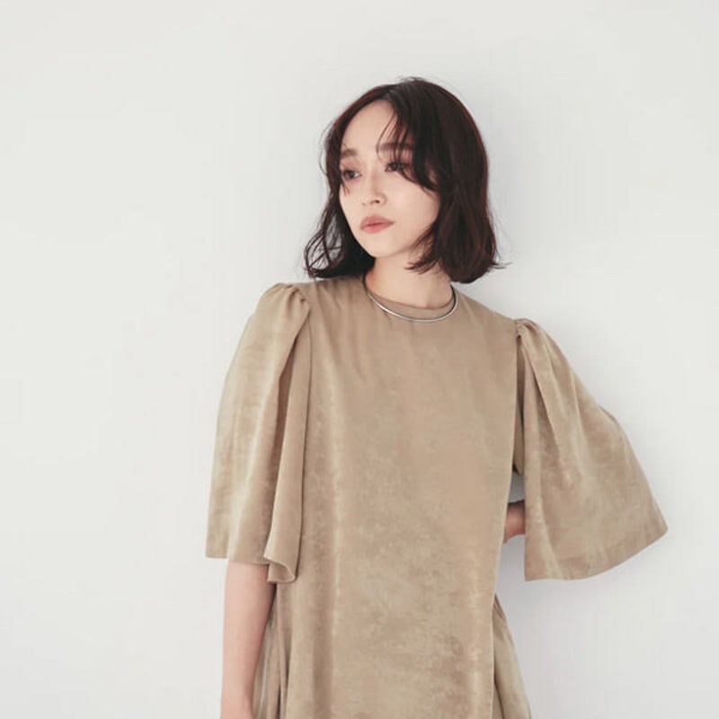 Hella ヘラ / VINTAGE SATIN COCOON DRESS ヴィンテージサテン 
