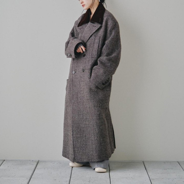 TODAYFUL トゥデイフル / Doublecollar Tweed Coat ダブルカラ