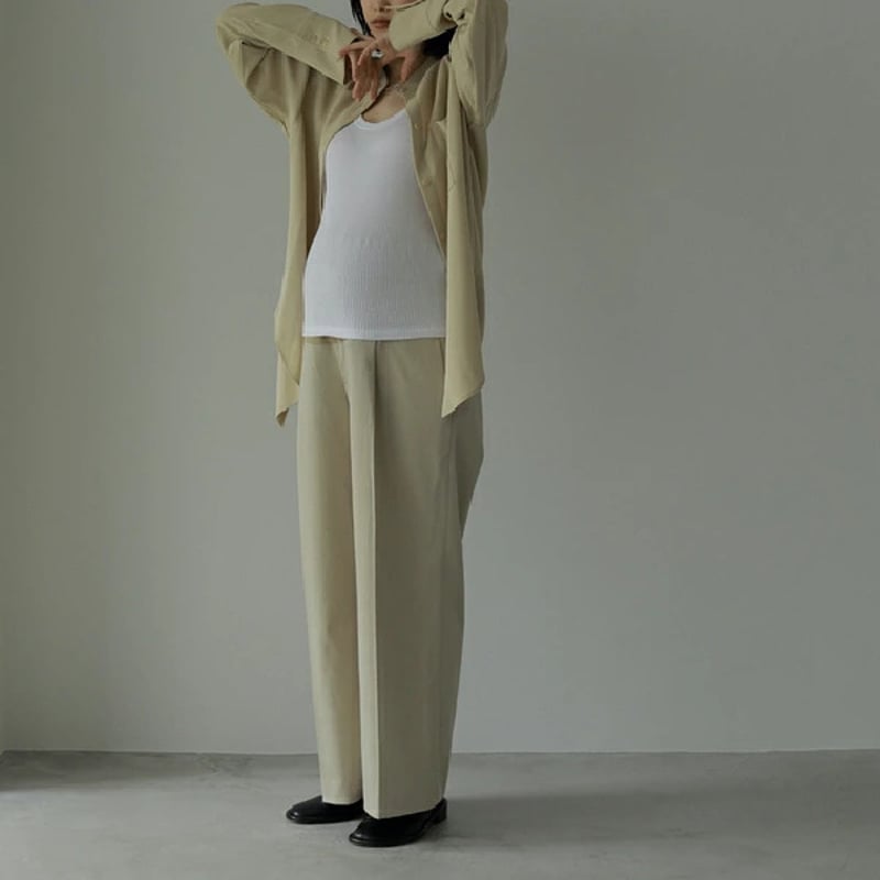 ànuke アンヌーク anuke Reha. Tuck Wide Pants タックワイドパ