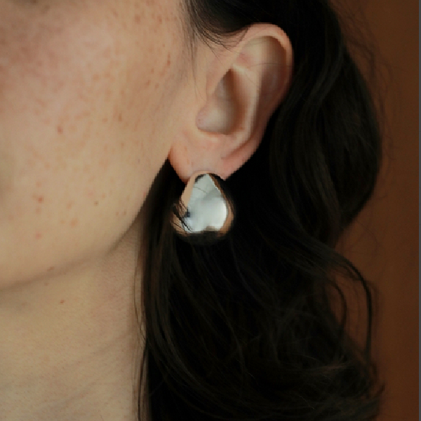 anuke Volume Ball Pierceゴールド ピアスtodayful