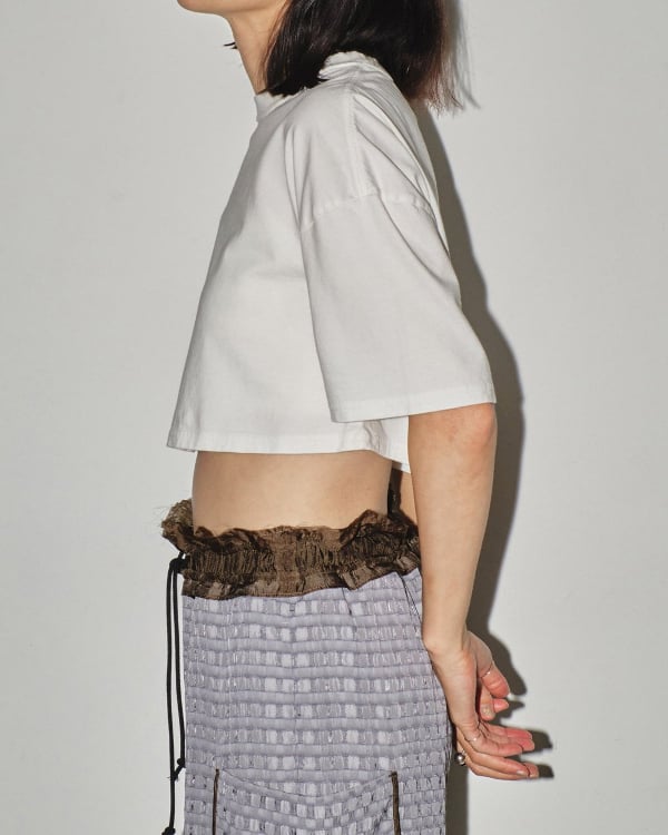 TODAYFUL クロップド丈 半袖カットソー TODAYFUL トゥデイフル / Cropped Cotton T-shirts クロップド
