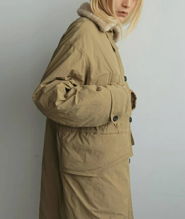 ジャケット・アウター anuke Boacollar Padding Coat 38 ànuke アンヌーク anuke Boacollar Padding Coat ボアカラーパ