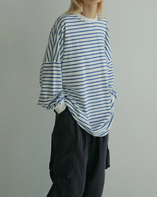 【即納】anuke アンヌーク anuke　Pattern Big Long T-shirts パターンビッグロングTシャツ ロンT 長袖 62510608 船曳ひろみ【2025】【SS】【2025春夏】【2025SS】【入荷】 ànuke アンヌーク anuke Pattern Big Long T-shirts パター