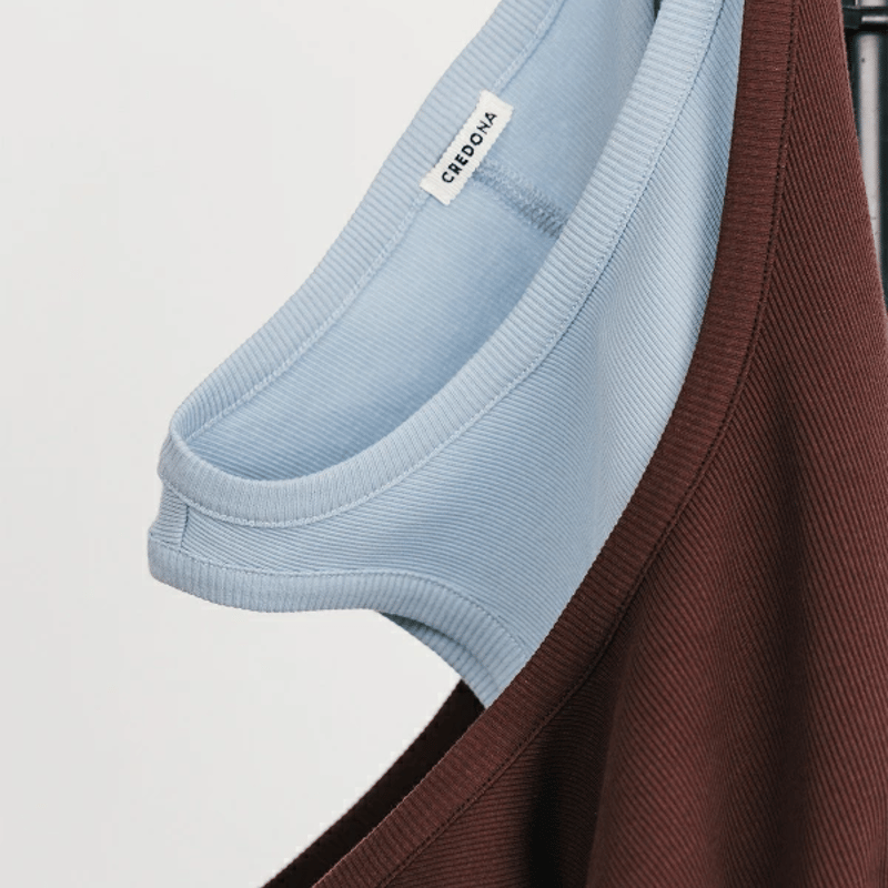 CREDONA ♡ THE LAYERED TANK CREDONA - レイヤードタンクトップ (グレー) THE LAYERED TANK | Sir