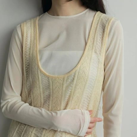 ànuke アンヌーク anuke 2way Sheer Tops 2ウェイシアートップス 62520609 船曳ひろみ