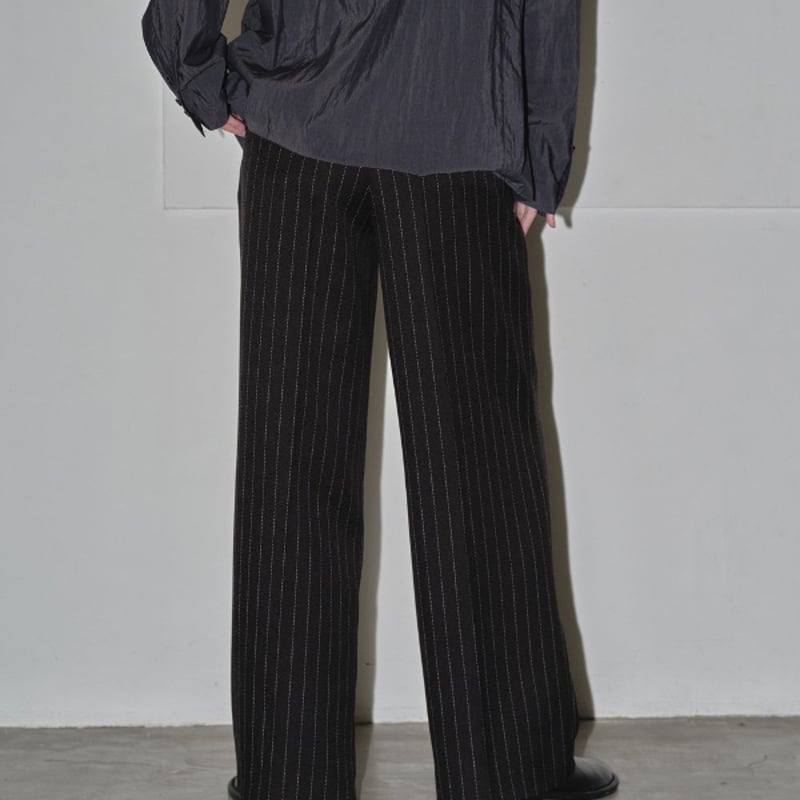 B01602 トゥデイフルTODAYFUL リネンデザインストライプパンツ TODAYFUL トゥデイフル / Stripe Twill Trousers ストライプツイ