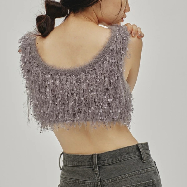 TODAYFUL トゥデイフル Fringe Knit Bustier フリンジニットビスチェ
