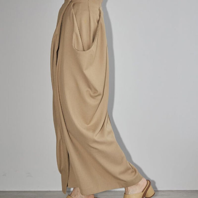 TODAYFUL Drape Satin Skirt