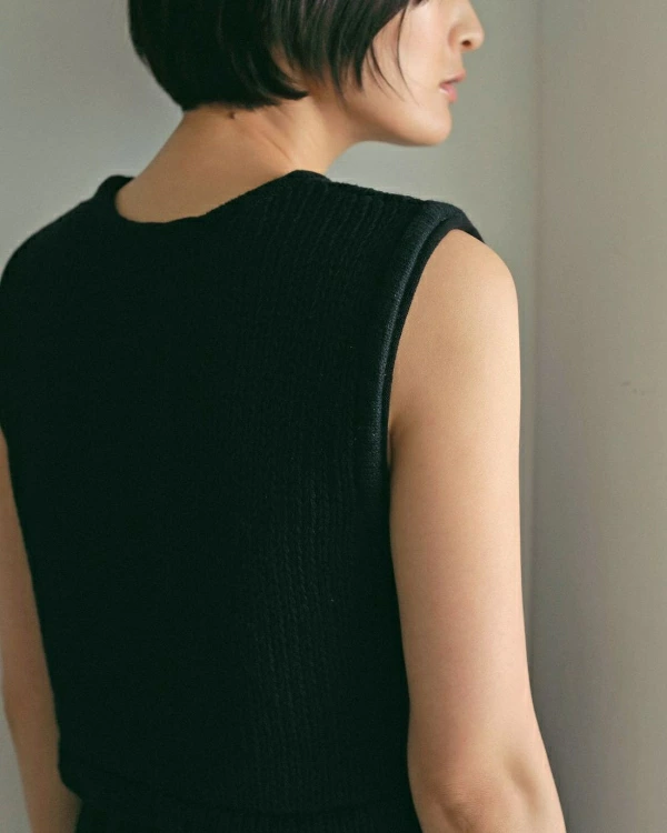 アンヌーク Lowgauge Short Knit ベージュ ànuke アンヌーク