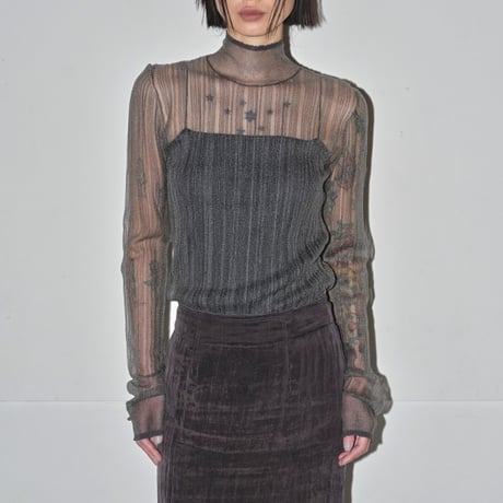 TODAYFUL トゥデイフル / Sheer Randomrib Knit シアーランダムリブニット トップス / 12420513 吉田怜香