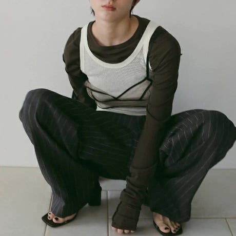 ànuke アンヌーク anuke Sheer Long T-Shirts シアーロングTシャツ ロンT 62610624 船曳ひろみ